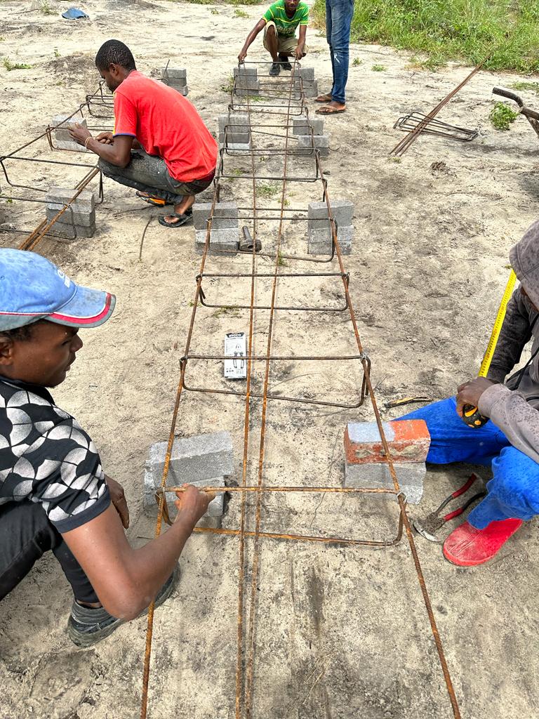 Footing structures being made for Lodge