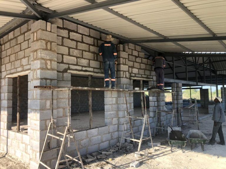 Kalahari Safaris Lodge Block Work