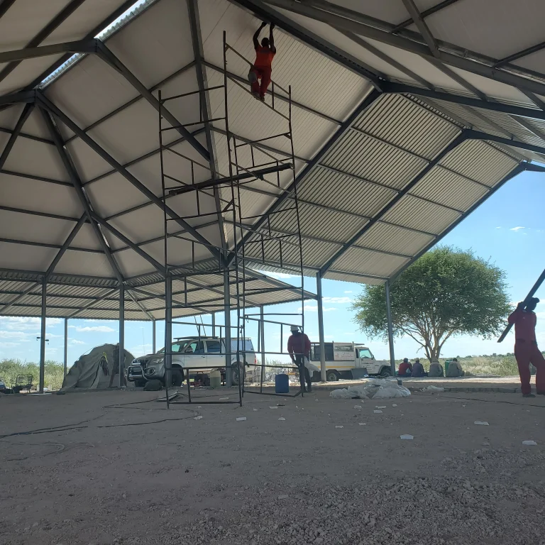 Painting of Lodge steel structure